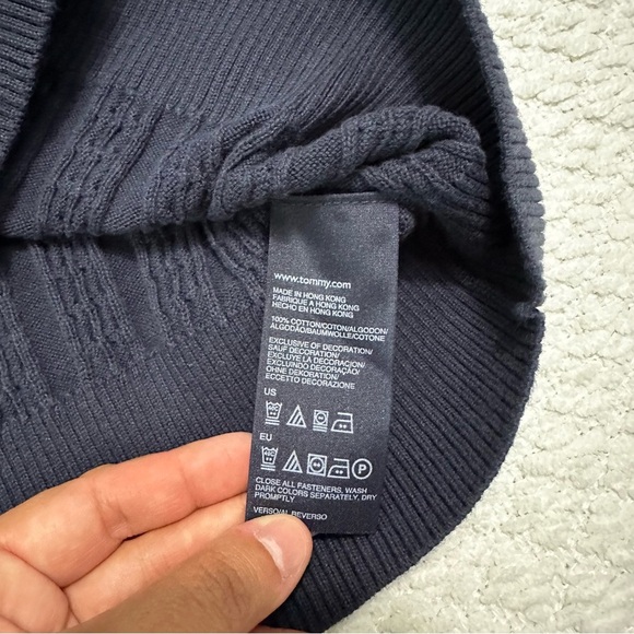 Tommy Hilfiger Penn State Cardigan Blue Women’s Size M - Picture 6 of 10